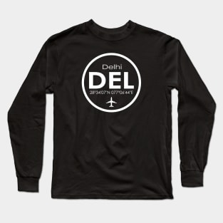 DEL, Delhi Indira Gandhi International Airport Long Sleeve T-Shirt